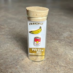 Yellow Owl Workshop | Pop Art Banana & Soup earrings